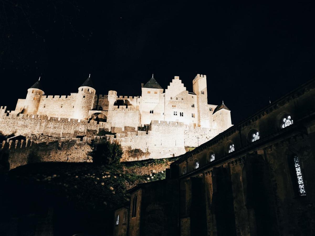 Le Bokeh - Face A La Cite Medievale Carcassonne Bagian luar foto